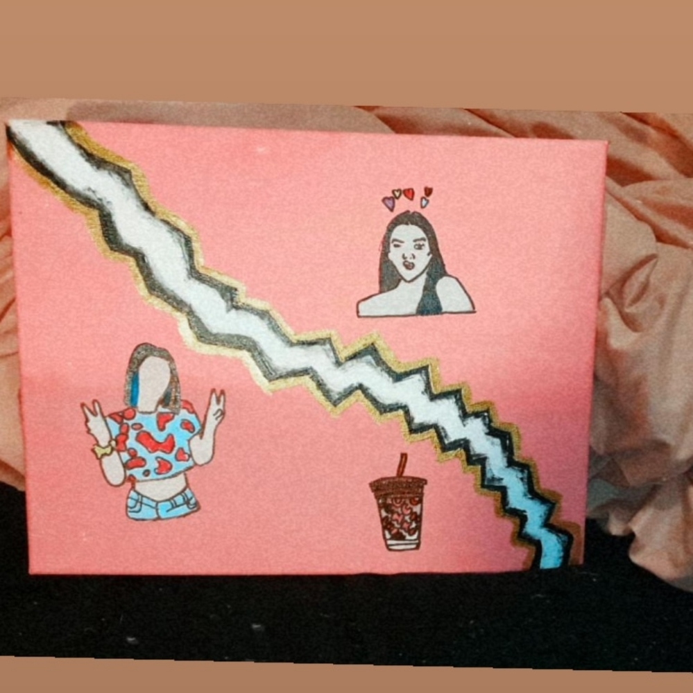 Charli Damelio Acrylic Painting